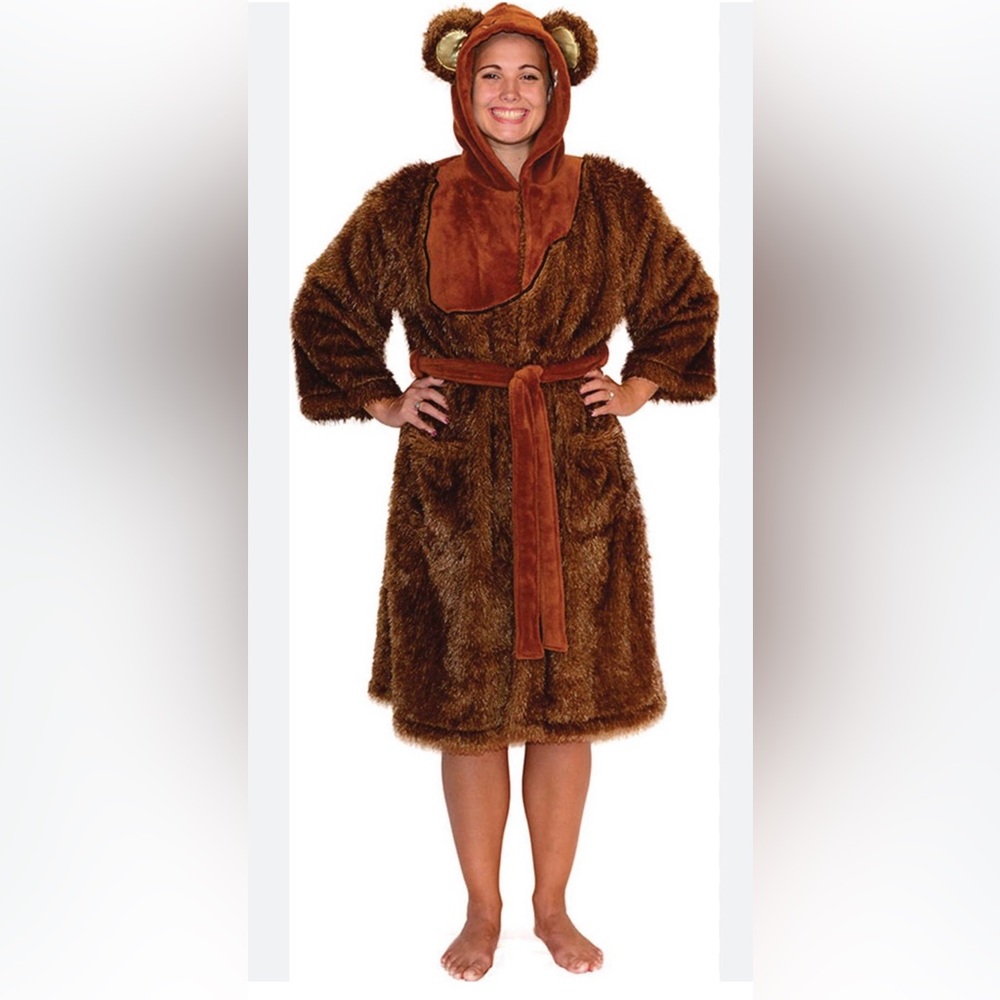 Star Wars Ewok Fuzzy Brown Women's Robe